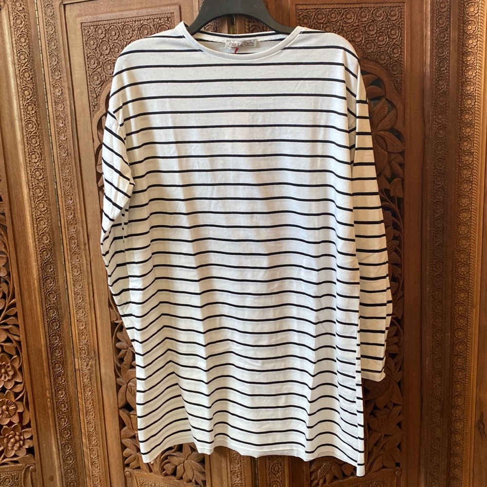 Por la Cara NWT striped tunic T-shirt